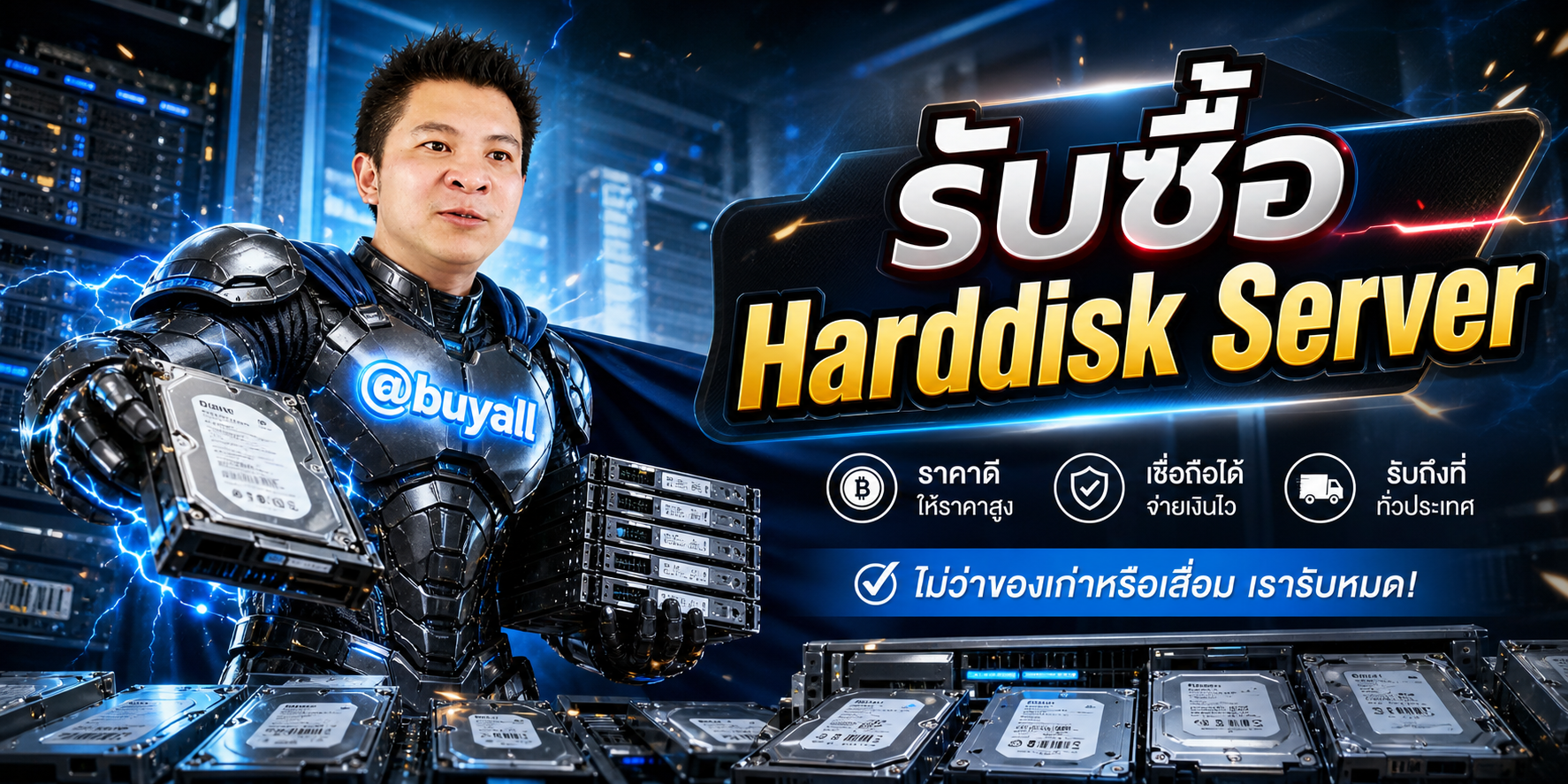 รับซื้อ Harddisk Server โดยรับซื้อเซิร์ฟเวอร์.com